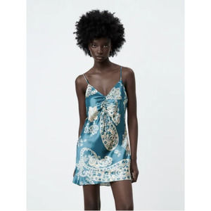 COPY - Zara Satin Effect Print Dress